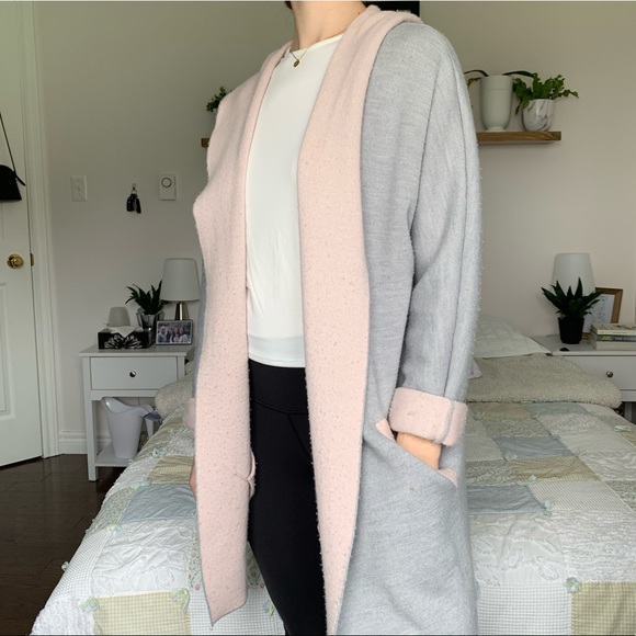 PINK AND GREY CARDIGAN - Picture 1 of 9